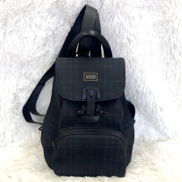 BUBRBERRY VINTAGE SMALL BACK PACK NAVY - Picture 1 of 15